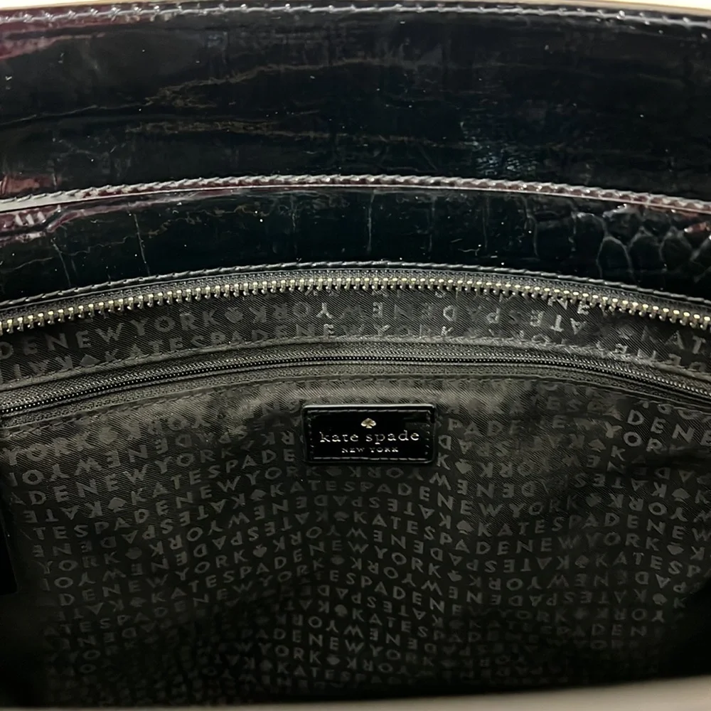 Kate Spade Elissa Croc Embossed Laptop Bag - Picture 10 of 15
